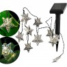 Ghirlanda stelute decorative, 10 LED-uri alb cald, lungime 1.8 metri, IP44