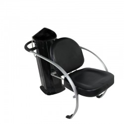 Scaun pentru scafa coafor, material lavabil, manere cromate