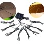 Ghirlanda solara umbrela, 72 LED-uri alb rece, 8 segmente cu lungime 1.45 m, 2 moduri iluminare, IP44, exterior Ghirlanda solara umbrela, 72 LED-uri alb rece, 8 segmente cu lungime 1.45 m, 2 moduri iluminare, IP44, exterior