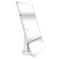 Oglinda cosmetica LED, rotativa, iluminare reglabila, zoom 2x si 3x, alimentare USB si baterii, alba Oglinda cosmetica LED, rotativa, iluminare reglabila, zoom 2x si 3x, alimentare USB si baterii, alba