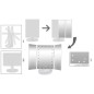 Oglinda cosmetica LED, rotativa, iluminare reglabila, zoom 2x si 3x, alimentare USB si baterii, alba Oglinda cosmetica LED, rotativa, iluminare reglabila, zoom 2x si 3x, alimentare USB si baterii, alba