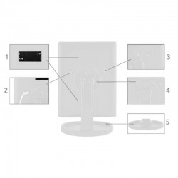 Oglinda cosmetica LED, rotativa, iluminare reglabila, zoom 2x si 3x, alimentare USB si baterii, alba