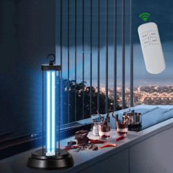 Lampa UVC bactericida metalica, cu ozon, 36W, cu telecomanda si temporizator, sterilizare suprafata 40 mp si aer