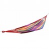 Hamac single, 85x195 cm, din bumbac dens, husa depozitare, maxim 120 kg, multicolor