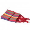 Hamac single, 85x195 cm, din bumbac dens, husa depozitare, maxim 120 kg, multicolor
