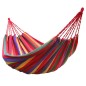 Hamac single, 85x195 cm, din bumbac dens, husa depozitare, maxim 120 kg, multicolor Hamac single, 85x195 cm, din bumbac dens, husa depozitare, maxim 120 kg, multicolor