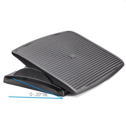 Suport ergonomic pentru picioare, ajustabil, 45x35cm, culoare negru