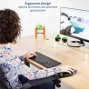 Suport ergonomic pentru brat cu mousepad gel, pentru scaun sau birou, unghi reglabil