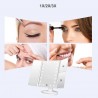 Oglinda cosmetica LED, rotativa, iluminare reglabila, zoom 2x si 3x, alimentare USB si baterii, alba