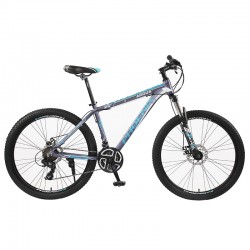 Bicicleta Mountain Bike, cadru aluminiu, roti 26 inch, 21 viteze, schimbator Shimano, suspensii pe furca, frane pe disc, Phoenix