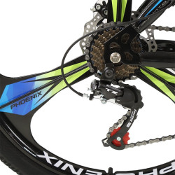 Bicicleta MTB Tornado, cadru otel 17", roti 26 inch, 21 viteze, suspensii pe furca, jante pline, Phoenix