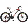 Bicicleta Mountain Bike cadru 13", 21 viteze, roti 24 inch, schimbator Shimano, frana disc, suspensii furca cu blocare, Phoenix