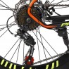 Bicicleta Mountain Bike cadru otel 13", roti 20 inch, 21 viteze, schimbator Shimano, suspensii pe furca cu blocator, Phoenix