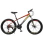 Bicicleta Mountain Bike cadru otel 13", roti 20 inch, 21 viteze, schimbator Shimano, suspensii pe furca cu blocator, Phoenix