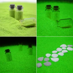 Nisip decorativ verde deschis fosforescent