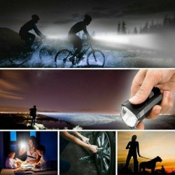 Far LED 5W pentru bicicleta, reincarcabil USB 1050 mAh, 8 moduri iluminare, carcasa aluminiu