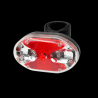 Stop 9 LED-uri pentru bicicleta, 3 moduri iluminare, alimentare baterii AAA
