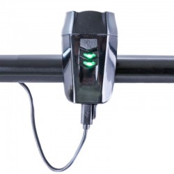 Far bicicleta LED reincarcabil USB 1050 mAh, 400 lm, IPX44, colier prindere