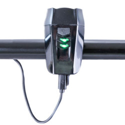 Far bicicleta LED reincarcabil USB 1050 mAh, 400 lm, IPX44, colier prindere