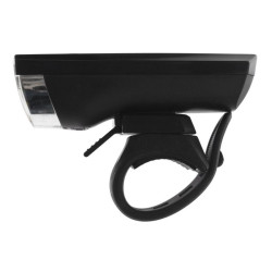 Far bicicleta LED 1W, 3 moduri iluminare, alimentare baterii AA