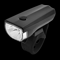 Far bicicleta LED 1W, 3 moduri iluminare, alimentare baterii AA
