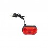 Stop LED bicicleta, reincarcabil USB 700 mAh, 25 lm, 3 moduri iluminare, IPX4