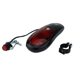 Sonerie electrica pentru bicicleta, 8 melodii, iluminata 7 LED-uri rosii, fixare ghidon