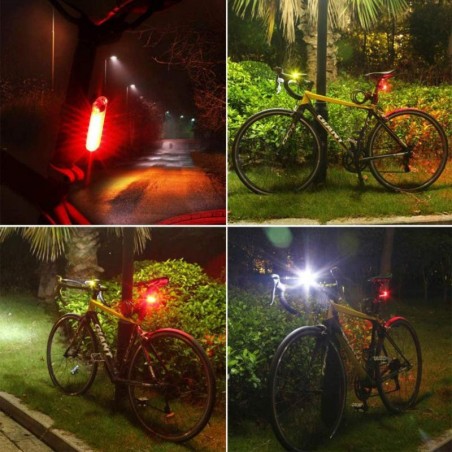 Stop pentru bicicleta, 15 LED-uri, alimentare 2 baterii CR2032, 2 moduri iluminare