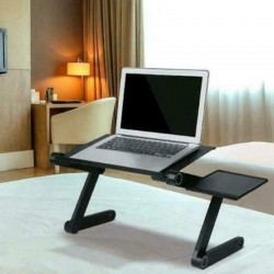 Masuta pliabila pentru laptop 26x42 cm, cooler 2500RPM, USB, suport mouse, aluminiu, inaltime ajustabila