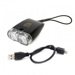 Set far si stop LED bicicleta, reincarcabile USB, 3 moduri iluminare