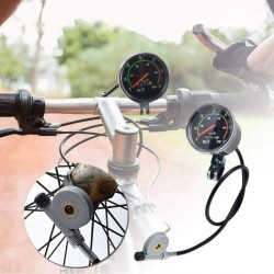 Kilometraj mecanic pentru bicicleta, vitezometru resetabil analog, cablu 86 cm