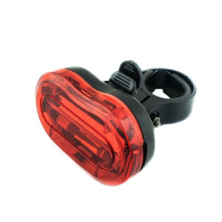 Stop LED rosu 0.5W pentru bicicleta, 3 moduri iluminare, alimentare baterii AAA