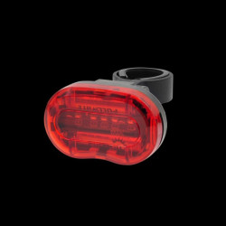 Stop LED rosu 0.5W pentru bicicleta, 3 moduri iluminare, alimentare baterii AAA