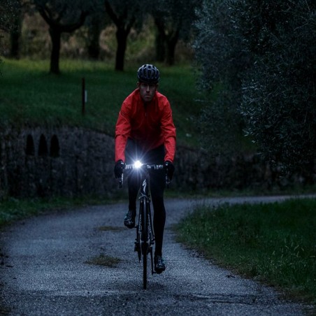 Lumina siguranta bicicleta, LED alb, alimentare baterii CR2032