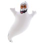 Fantoma gonflabila pentru Halloween, inaltime 43 cm, inel suspendare, alb