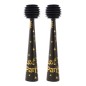 Trompeta Let's Party, claxon vuvuzela cu burduf, 27.5 cm, set 2 bucati, negru-auriu