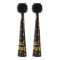 Trompeta Let's Party, claxon vuvuzela cu burduf, 27.5 cm, set 2 bucati, negru-auriu