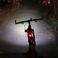 Stop LED bicicleta, 15 lm, 2 moduri iluminare, alimentare baterii CR2032