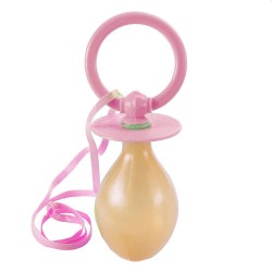 Suzeta Jumbo 20 cm cu snur, accesoriu cu chitaitoare pentru petrecere Halloween