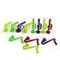 Set 12 mini trompete decor party, forme si culori diferite