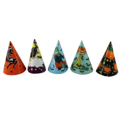 Set petrecere Halloween, 37 piese, coifuri, suflatori, baloane, ghirlande, multicolore