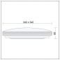 Plafoniera LED 24W, aplica lumina neutra 4000K, 30x30 cm, 1680lm, protectie IP44