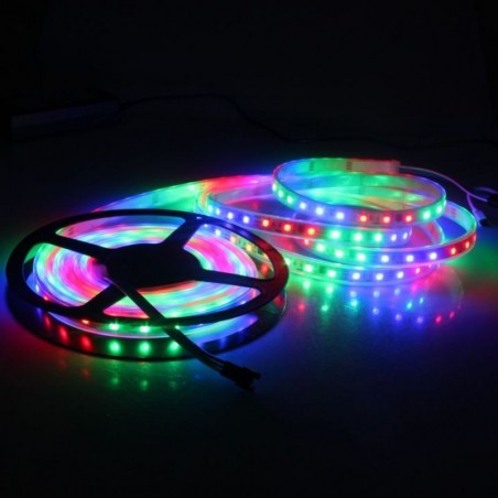 Banda LED auto ambientala, RGB, 12V, lungime 5 m, 14.4W/m, IP65