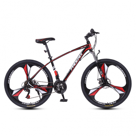 Bicicleta MTB Tornado, roti 26 inch, 21 viteze, cadru otel 17", suspensii furca, frane disc, Phoenix