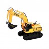 Excavator cu telecomanda 15 canale, scara 1:24, efecte sonore, raza actiune 30-50m, reincarcabil USB, senile cauciuc