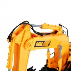 Excavator cu telecomanda 15 canale, scara 1:24, efecte sonore, raza actiune 30-50m, reincarcabil USB, senile cauciuc