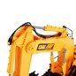 Excavator cu telecomanda 15 canale, scara 1:24, efecte sonore, raza actiune 30-50m, reincarcabil USB, senile cauciuc