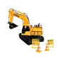 Excavator cu telecomanda 15 canale, scara 1:24, efecte sonore, raza actiune 30-50m, reincarcabil USB, senile cauciuc