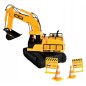 Excavator cu telecomanda 15 canale, scara 1:24, efecte sonore, raza actiune 30-50m, reincarcabil USB, senile cauciuc