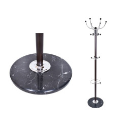 Cuier metalic tip pom, 179 cm,16 brate, suport pentru umbrela, baza marmura